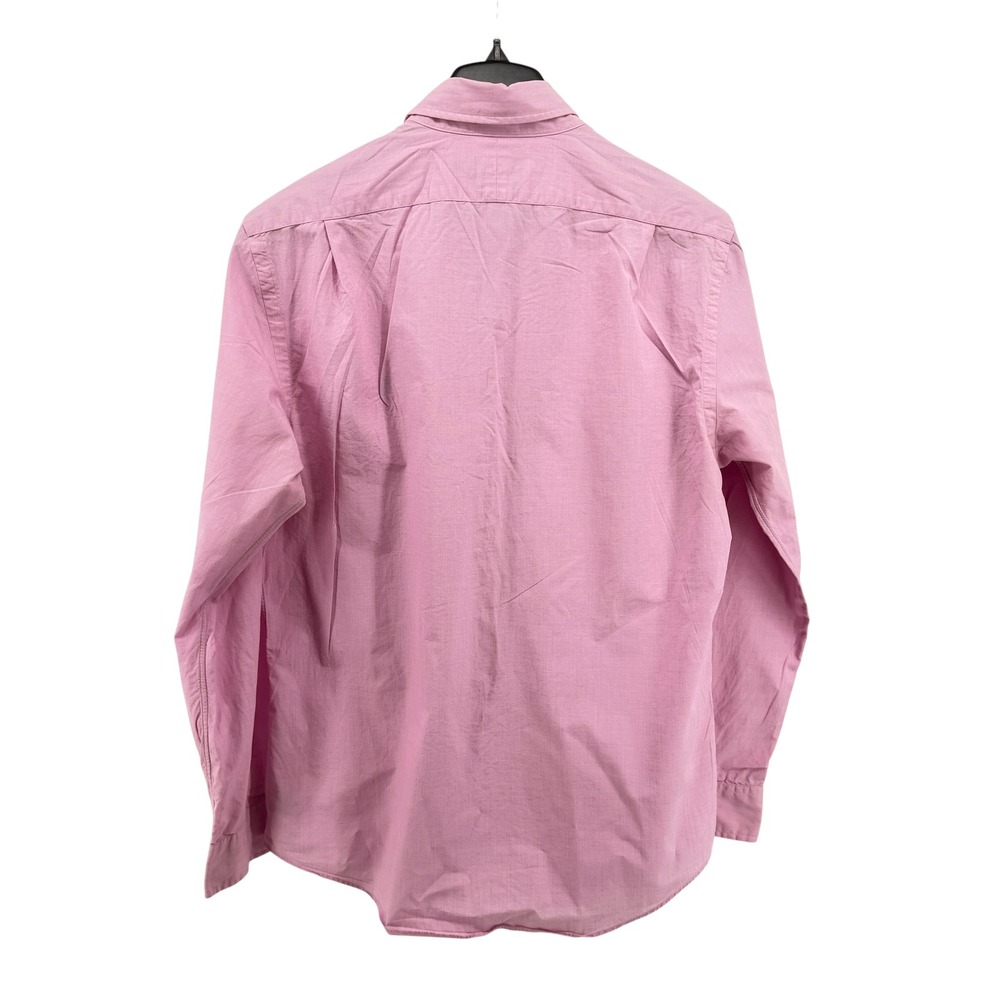 Polo Ralph Lauren Mens Large Pre-Owned Shirt Pink Slim Fit 100% Cotton Stretch - Picture 6 of 12